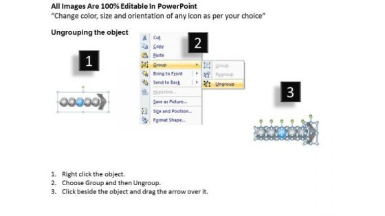 Business Ppt Theme Collinear Representation Magazines Of 5 Concepts PowerPoint Slides 4 Image