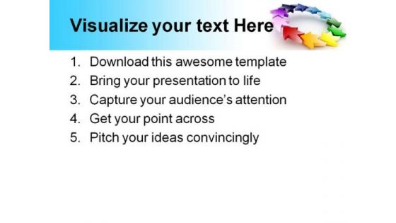 Business Process Arrows Shapes PowerPoint Themes And PowerPoint Slides 0411