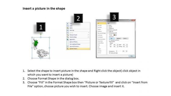 Business Process Diagram Chart 3d Man And Puzzle PowerPoint Templates