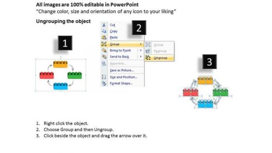 Business Process Diagram Chart Lego PowerPoint Templates Backgrounds For Slides