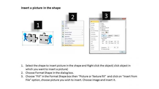 Business Process Diagram Examples 3d Men Assembling Jigsaw Puzzle Pieces PowerPoint Slides