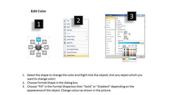 Business Process Diagram Examples 8 Stages Hub And Spoke Layout Ppt PowerPoint Slides