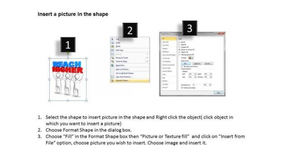 Business Process Flow Diagram 3d Men Join Forces Reach Higher PowerPoint Slides