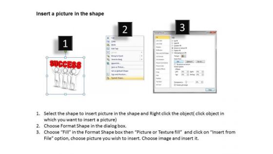 Business Process Flow Diagram 3d Men Join Forces Success PowerPoint Slides