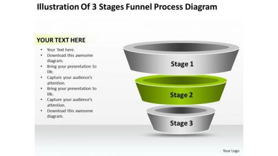 Business Process Flow Funnel Diagram PowerPoint Templates Backgrounds For Slide