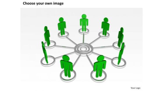 Business Process Flow Team Teamwork Circle PowerPoint Templates Ppt Backgrounds For Slides