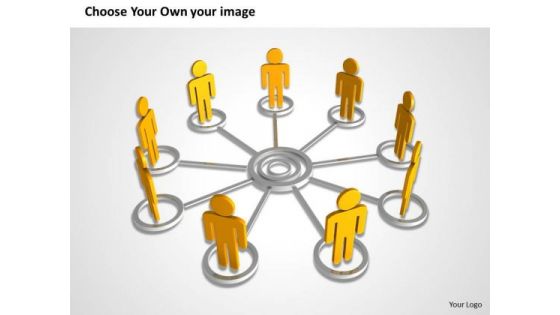 Business Process Flow Team Teamwork Circle Red PowerPoint Templates Ppt Backgrounds For Slides