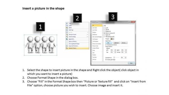 Business Process Flowchart 3d Men Team Free PowerPoint Templates Slides