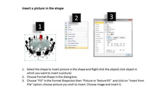 Business Process Flowchart Examples 3d Men Meeting Conference Hall Leadership PowerPoint Slides