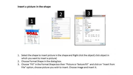 Business Process Flowchart Examples 3d Men With Common Goal PowerPoint Templates