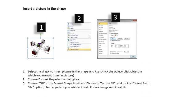 Business Process Flowchart Examples 3d Men With Conference PowerPoint Templates