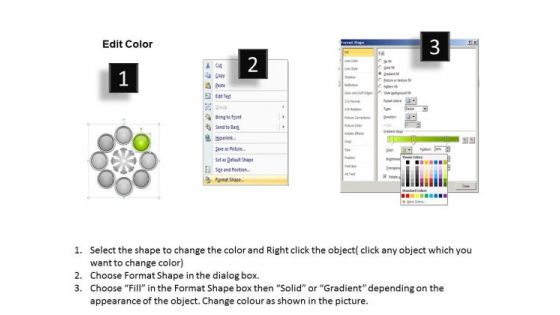 Business Process Flowchart Procedures For Monitoring And Controlling PowerPoint Templates