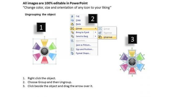 Business Process Management Diagram Download 6 Stages Circular Manner PowerPoint Slides