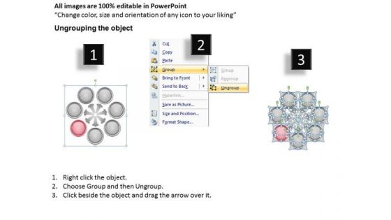 Business Process Management Diagram Download Processes And Roles PowerPoint Templates