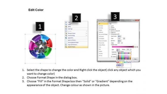 Business Process PowerPoint Templates Business 7 Adjoining Circular Business Chart Ppt Slides
