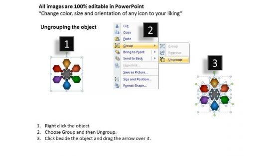 Business Process PowerPoint Templates Business The Circular Operation Process Chart Ppt Slides