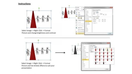 Business Process Strategy 3d Human Crossing Line Concept Statement