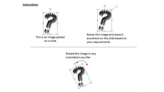 Business Process Strategy 3d Human Question Mark Shape Concept Statement