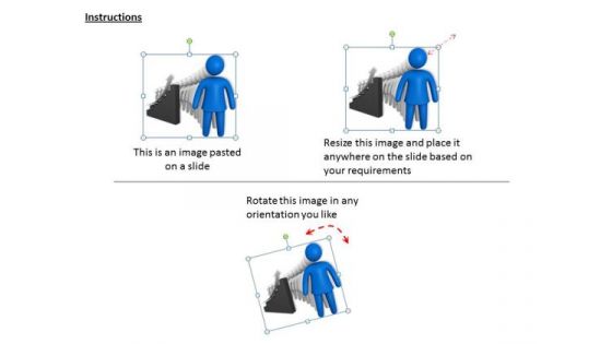 Business Process Strategy 3d Illustration Of Increasing Population Character Models