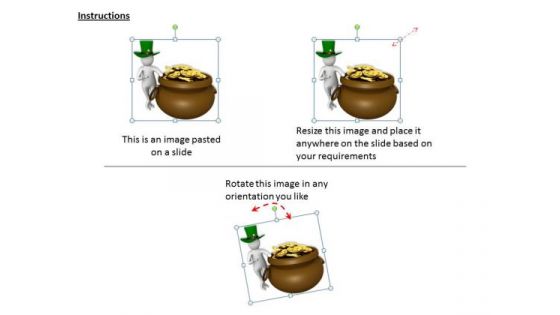 Business Process Strategy 3d Man Showing Magic Concepts