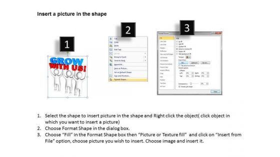 Business Process Workflow Diagram Join Forces To Lift The Words Grow With PowerPoint Templates
