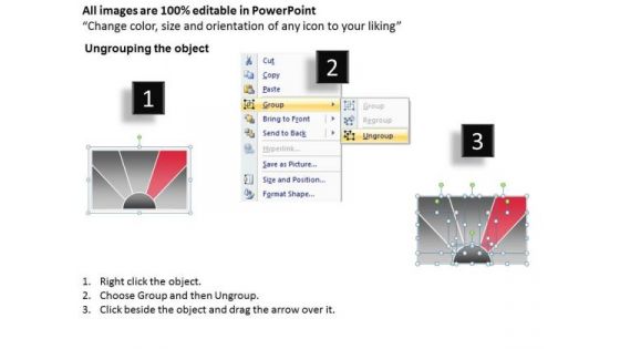 Business Process Workflow Diagram One Action Five Impact PowerPoint Slides