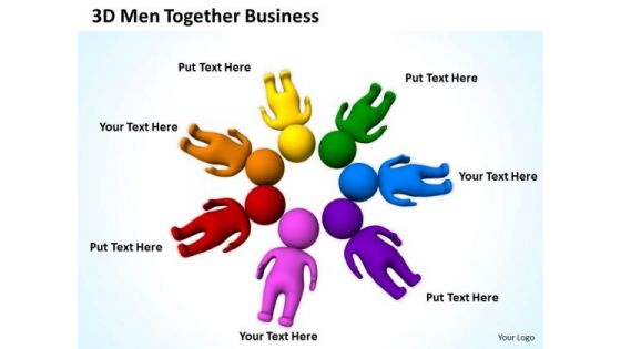 Business Processes 3d Men Together Free PowerPoint Templates Slides