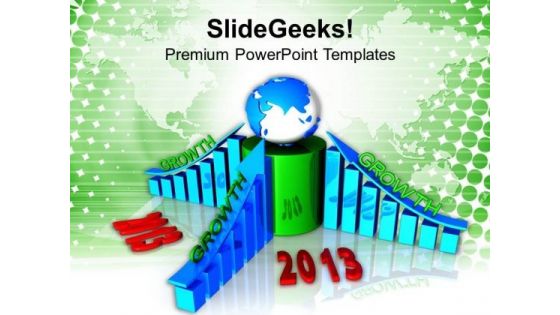 Business Profits Growth New Year PowerPoint Templates Ppt Backgrounds For Slides 1112