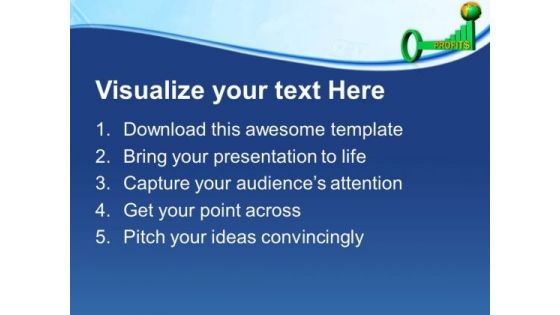 Business Profits Making Globe At Top PowerPoint Templates Ppt Backgrounds For Slides 0313