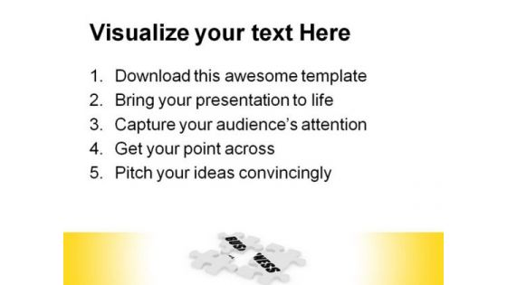 Business Puzzle Metaphor PowerPoint Themes And PowerPoint Slides 0511