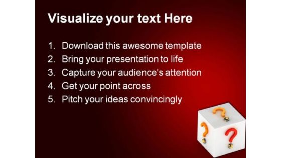 Business Questions Symbol PowerPoint Themes And PowerPoint Slides 0511