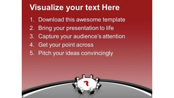 Business Review Meetings Solves All Questions PowerPoint Templates Ppt Backgrounds For Slides 0613