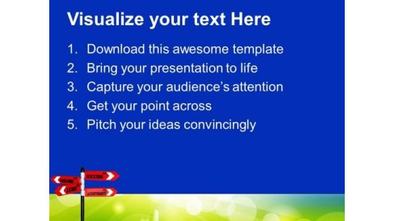 Business Signboard Metaphor PowerPoint Templates And PowerPoint Themes 0512