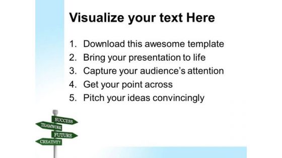 Business Signpost Metaphor PowerPoint Templates And PowerPoint Themes 0512