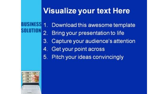 Business Solution Computer PowerPoint Backgrounds And Templates 1210