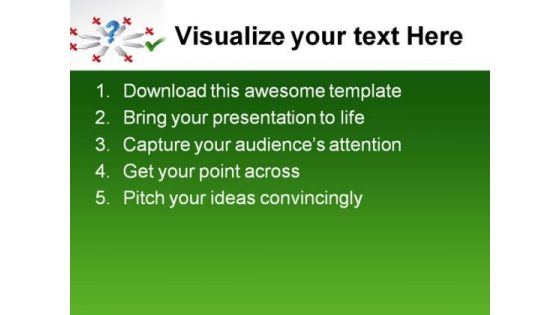 Business Solution Metaphor PowerPoint Themes And PowerPoint Slides 0711