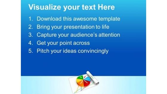 Business Statistics With Pie Chart PowerPoint Templates Ppt Backgrounds For Slides 0713