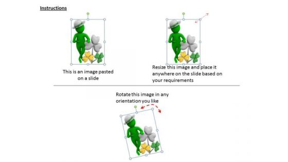 Business Strategy 3d Background Of Patrick Day Concepts