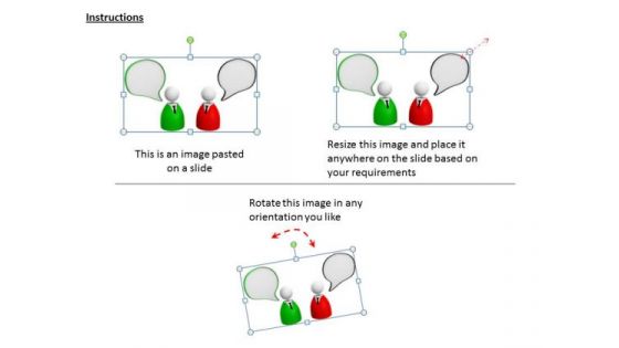 Business Strategy 3d Human Character And Speech Bubbles Modeling