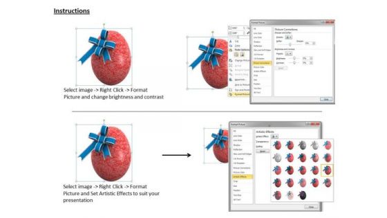 Business Strategy 3d Image Of Easter Egg Stock Images