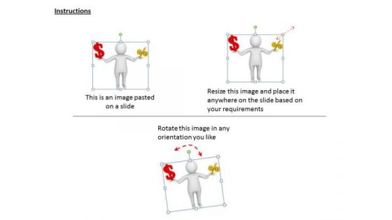 Business Strategy 3d Man Making Balance Basic Concepts