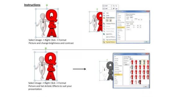 Business Strategy And Policy 3d Man Conducting Quiz Concept