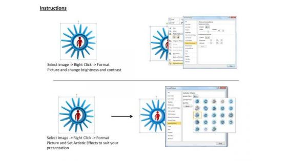 Business Strategy And Policy 3d Man Inside The Gear Character Models