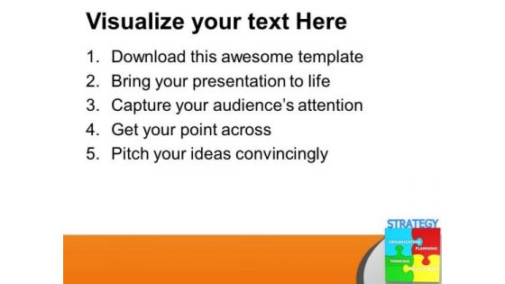 Business Strategy Concept With Puzzles PowerPoint Templates Ppt Backgrounds For Slides 0413