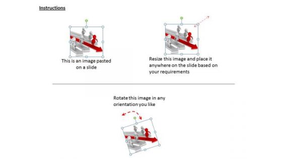 Business Strategy Concepts 3d Man Competing Race Statement