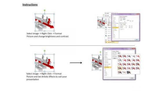 Business Strategy Concepts 3d Man Competing Race Statement