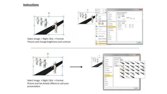 Business Strategy Concepts 3d Man Crossing Line Statement