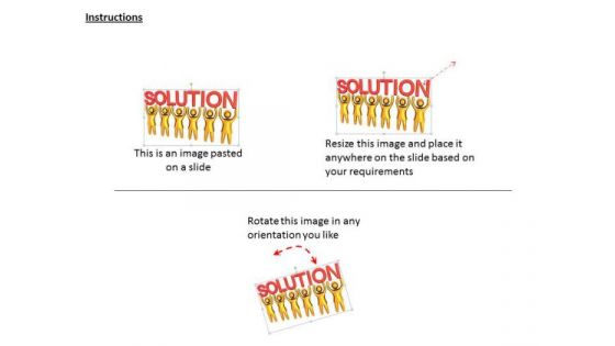 Business Strategy Concepts 3d Team Lifting The Word Solution Basic