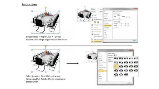 Business Strategy Concepts 3d Team Meeting For Financial Issues Basic