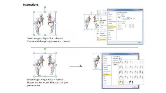 Business Strategy Consultant 3d Image Of Making Plan Concept Statement